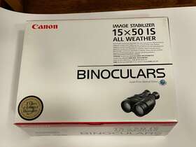 Can1001 Canon 18x50 Is All Weather Binoculars - Black New In Box