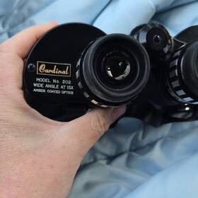 Cp-11549 Cardinal Model No. 202 7-15x35mm Binoculars Zoom Lens Amber Coated Optics