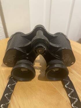 1110312 Carl Zeiss Jena Turactem 8 X 24 Binoculars With Leather Case Suterland