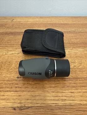 Cf-618 Carson Mini Monocular Handheld Scope 6x18 Field 8.1 Magnifier With Case Pocket