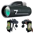Cbsus-amz10001-lc Cinbos Monocular Telescope High Powered Scope With Phone Adapter And