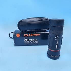 71504 Celestron 8x25 Monocular #71504 Multi-coated Rubber Coated With Case And Box
