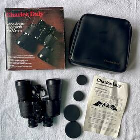 Charles Daly 046162582466 Binoculars 10x50mm Lens All Purpose Case Box Cloth Euc