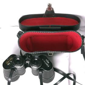 2315 Deville Vintage Commodore Binoculars 7x50 Model No. With Case Coated Optics