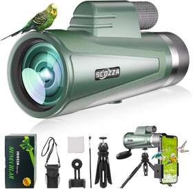 Dt901 Digitgarden 12x50 Hd Monocular Telescope High Powered With Smartphone Adapter &tripod Bak4
