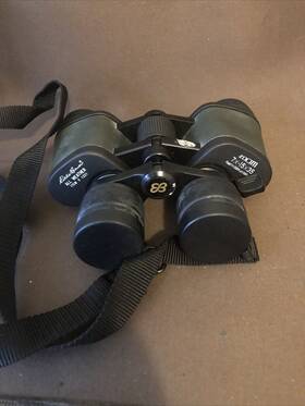 3332 Eddie Bauer Compact Binoculars Zoom 7 X15 35 With Soft Case