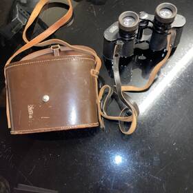 527687 Eleitz Wetzlar 8x30 Lightweight Binoxit Binocularsw/leather Case Made In Germany