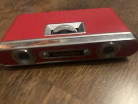 Elite 606-72 Compact Foldable Opera Glasses Binoculars Coated Galilean Red/silver