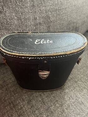 No-k61050 Elite Vintage 7x35 Coated Binoculars In Original Leather