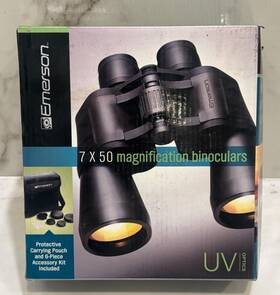 Emerson 694202204023 7x50 Binoculars Uv Optics Nib Free Shipping