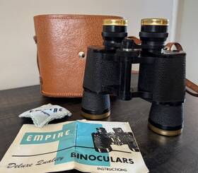 Empire 608211 7x50 Field Glasses With Brown Leather Case. Bird Watchers Delight