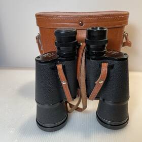 P54348 Empire Binoculars 7x50 Field Glasses W Brown Leather Case Lightweight #p54348