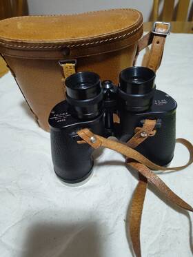 607987 Fieldale Marshall Field & Company Binoculars No. T- 76725 01779 Vtg Fields And Co. 7 X35 Case #607987 Used