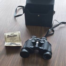 30230-835 Focal 7x35 Binoculars Wide Angle Coated Porro Prism 35mm With Case And Manual