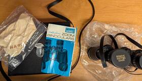 67-7012 Focus Montgomery Wards Center Zoom Binoculars Made In Japan