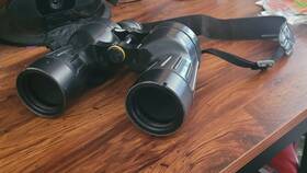 P6061 Fujinon 7x50 Binoculars Black Porro Prism Coated Lens Full-size With Strap