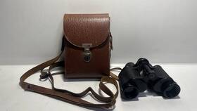 743693 Hensoldt Wetzlar Diagon 8x30 Binoculars Germany With Leather Case