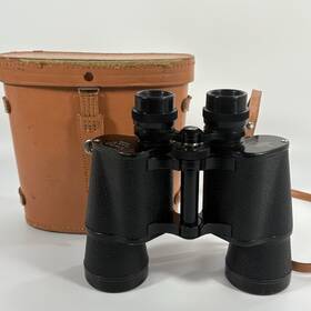 U-42085 Holmar Vtg Field Glasses Binoculars 10x50 5 Coated With Case Japan U 42085