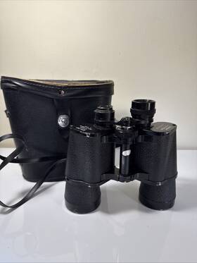 72103 Horizon Hurricane 10 X 50 Binoculars With Case Vintage Japan Missing Piece Read