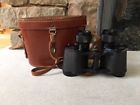 Huet Vintage Paris Trinotix Black Binoculars Leather Case