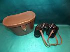 J-b101 Selsi Vintage Luminous Binoculars Amber Coated Case Japan