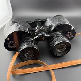 61248 Jana Deluxe Vtg Delux Binoculars 7x35 Wide Angle Coated Optics Field 11 Degree No