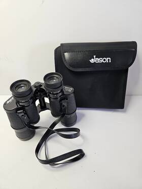 Jason Ax35 Empire Mercury 7x35 Binoculars Wide Angle 358ft/1000yds With Case