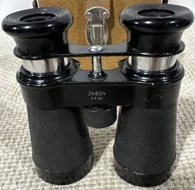 J3180 Jason Binoculars 4x40 With Case Japan Vintage