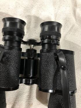 0107 Jc Penney Vintage 7/35 Binoculars With Carry Case Model