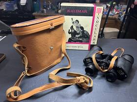 639773 Kalimar 244680 Vintage Binoculars 7x35 65 Degree Fully Coated Optics Made Japan