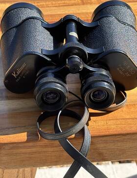Kalimar K-7160 Binoculars - 16x50 Coated Porro Prism Black With Leather Case