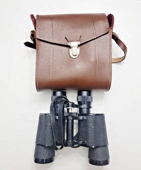95424 Krombach Wetzlar Vintage Binoculars And Lust 7x35 Germany With Strap Case
