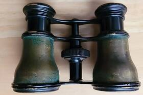 K13929 Lacombe Fabt Paris Vintage Field Opera Glasses Binoculars