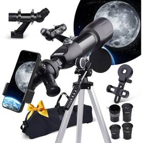 H80008 Lakwar Refractor Telescope For Adults 70mm Aperture 400mm Focal Length