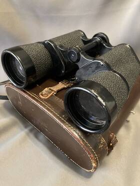 590272 Leitz Vintage World War 2 German Binoculars E Wetzlar 7x50