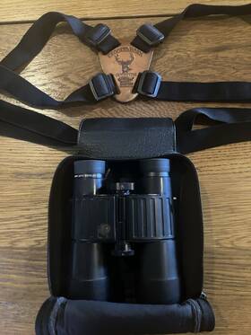 Leitz 958757 Vintage Wetzlar Trinovid 10x40 Ba 110m/1000m Binoculars With Case