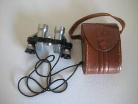 30375 Lexor Binoculars 6x15 Coated Optics Occupied Japan With Leather Case