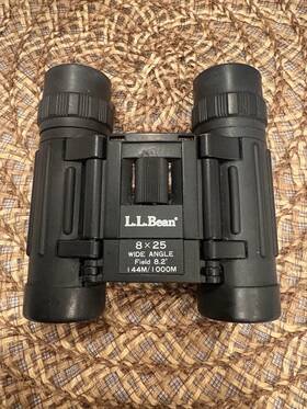 Ll Bean E28490 8x25 Wide Angle Field 8.2 Inch I 44m/i 000m Made In Japan