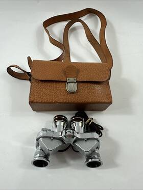 13052 Lucifer Vintage A.k.c Mini Binoculars Opera Glasses 7x18 Clear Scope