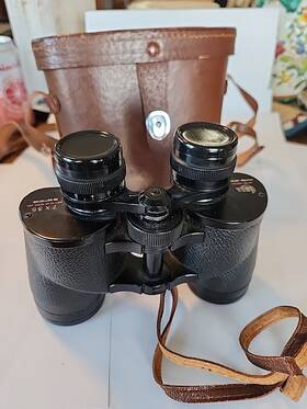 2712 Luna Vintage No.2712 Prism Binoculars 7 X 35 Central Focus Hard Coated - Japan