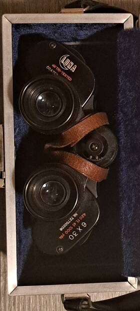 72750206 Luna Optics Vtg 6 30 Tri-tested Coated Binoculars 420 Ft 1000 Yds Japan With Case