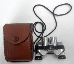 28221 Luxor Vtg Compact Binoculars 6x15 Achromatic Made In Occupied Japan 1940s Nice