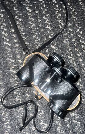 381907 Manon Vintage Extra Wide Angle Binoculars 7 X 35 Field With Case Deluxe Lens Coated
