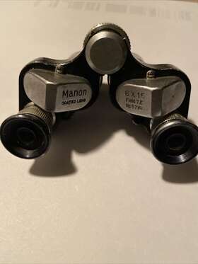 57190 Manon Vintage Binoculars Coated Lens Optics 6x15 - Field 7 .5 No