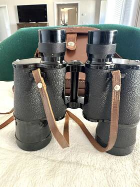 30293 Meibo 7x50 7 Degree Fpo Coated Binoculars Vintage Made In Occupied Japan With Case