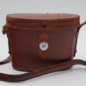 266586 Mikron Vintage 6x30 Binoculars Nippon Kogaku Tokyo Japan #266586 With Leather Case