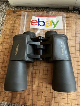1161338 Minolta Binoculars Standard Xl 12x50 Wide Angle Japan Optics 5.5