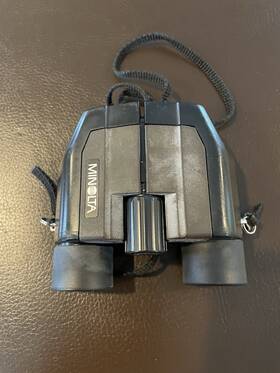 6063361 Minolta Compact Binoculars Multi-coated 7x21 With Leather Case