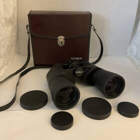 8072962 Minolta Vtg Mk Standard Extra Wide 10x50 Binoculars Multi Coated Lens Case Japan