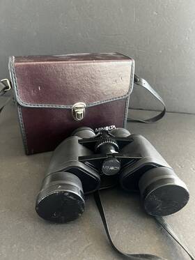 Mk-8x40 Minolta 1970s Vintage Binoculars Standard 8 X 40 Extra Wide Angle 9.5